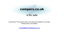 Tablet Screenshot of campers.co.uk